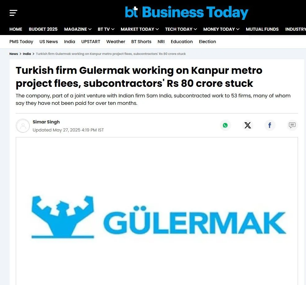 Gülermak Glrmk Hindistan