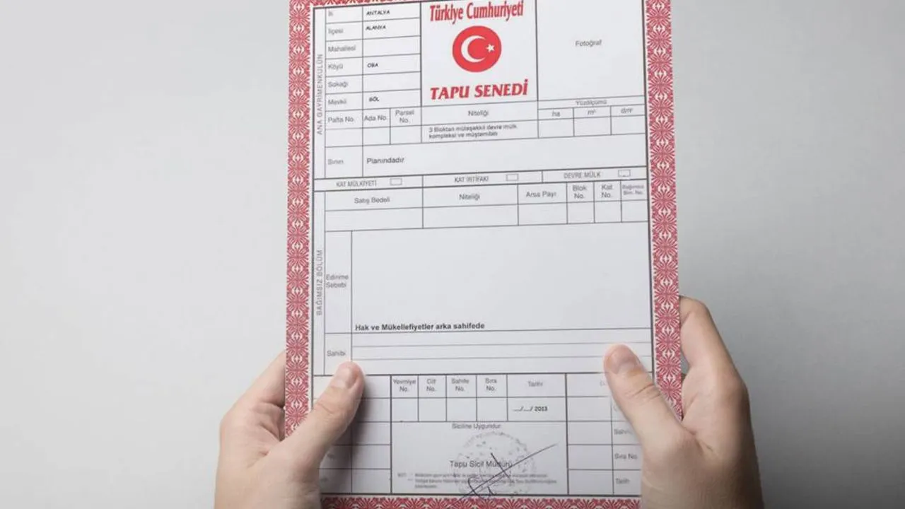 Hisseli Tapu Nedir Örnek Tapu Belgesi