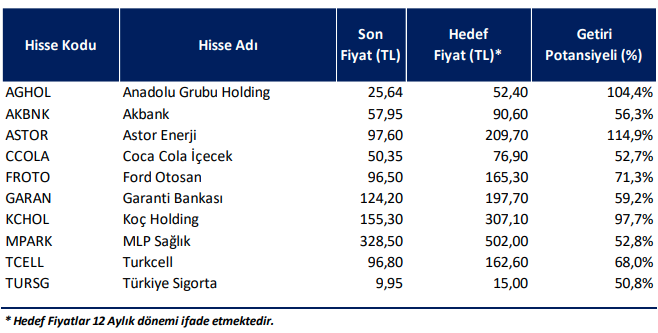 Tera Yatırım model portföyü